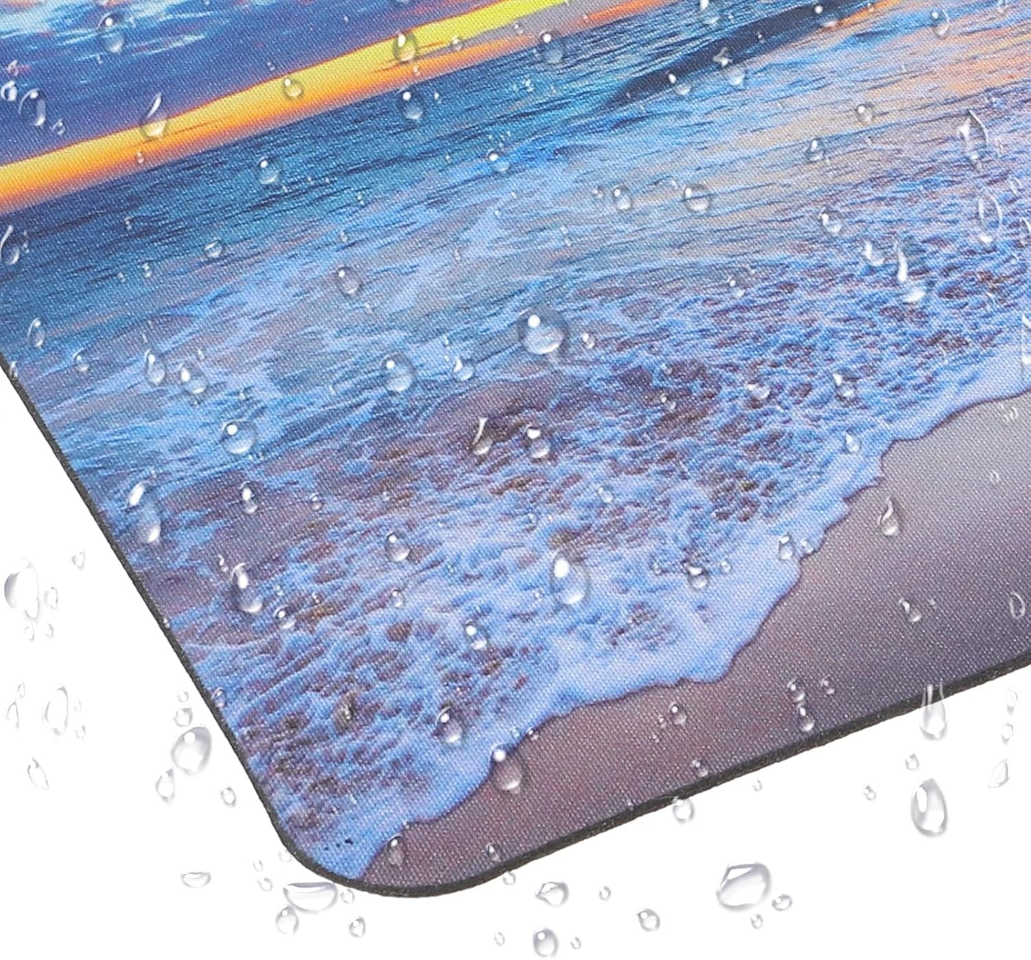 YUXIANLB Muismat Strand Zonsondergang - Antislip - 24 x 20 cm