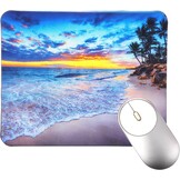 YUXIANLB Muismat Strand Zonsondergang - Antislip - 24 x 20 cm