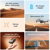 Ameta S20 GPS Drone met Camera 4K voor Kinderen en Volwassenen