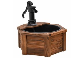 Houten Waterfontein met Pomp 57x57x53 cm - 59% Korting!