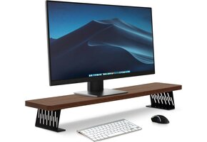 Houten Monitorstandaard Bruin 80x23,5 cm - 39% Korting