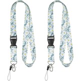 Uniclife Keycord voor ID-kaarten en sleutels - Luipaardprint - 49 cm