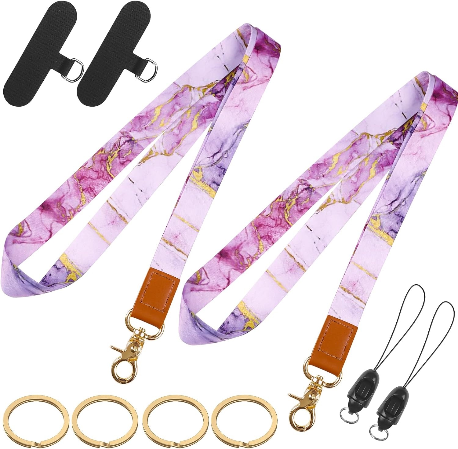 Uniclife Keycord voor ID-kaarten en sleutels - Luipaardprint - 49 cm
