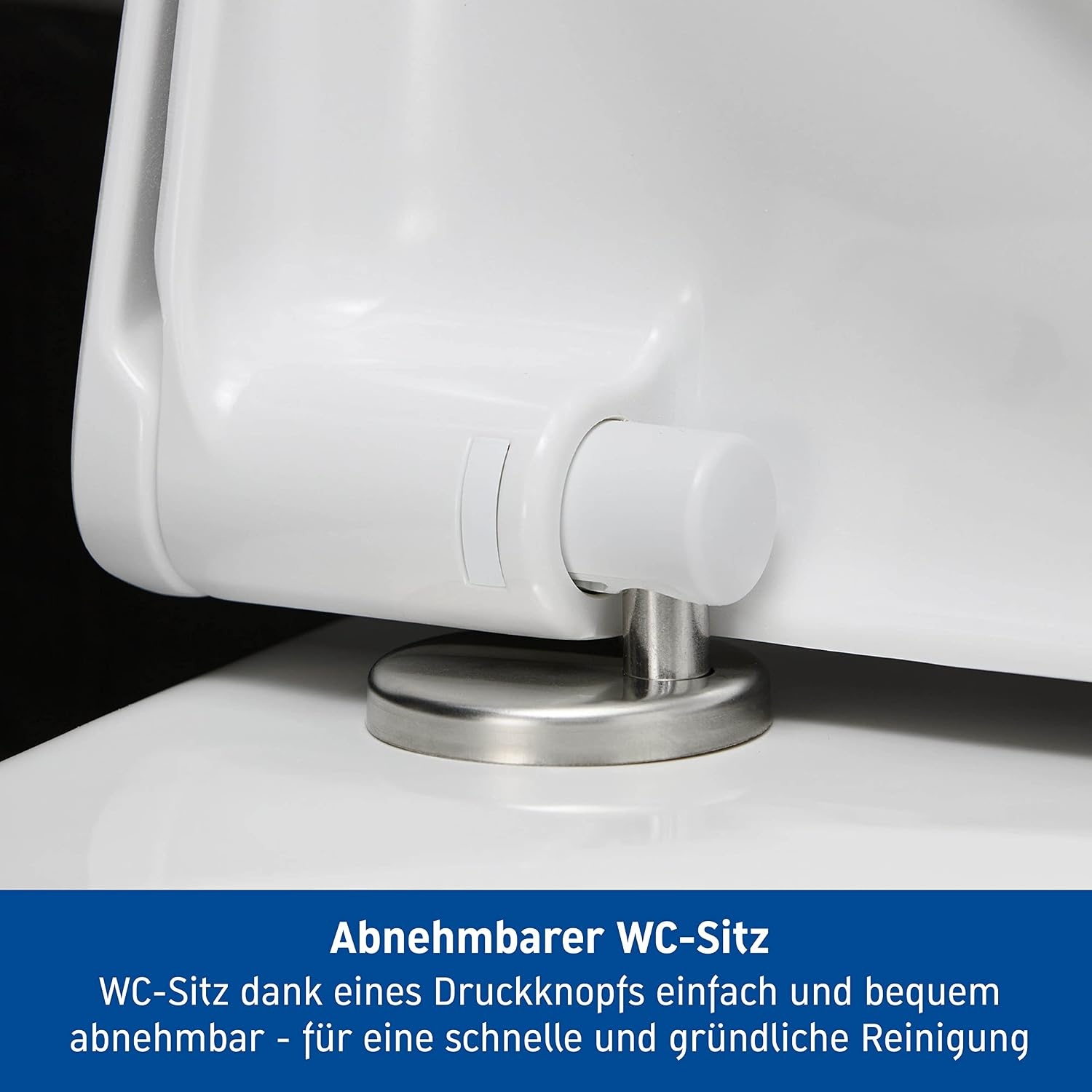 Duravit WC-bril Starck 3, toiletdeksel met softclosemechanisme, wc-deksel van urea-duroplast, met roestvrijstalen scharnieren, wit, 61,9 x 37,2 x 5,1 cm