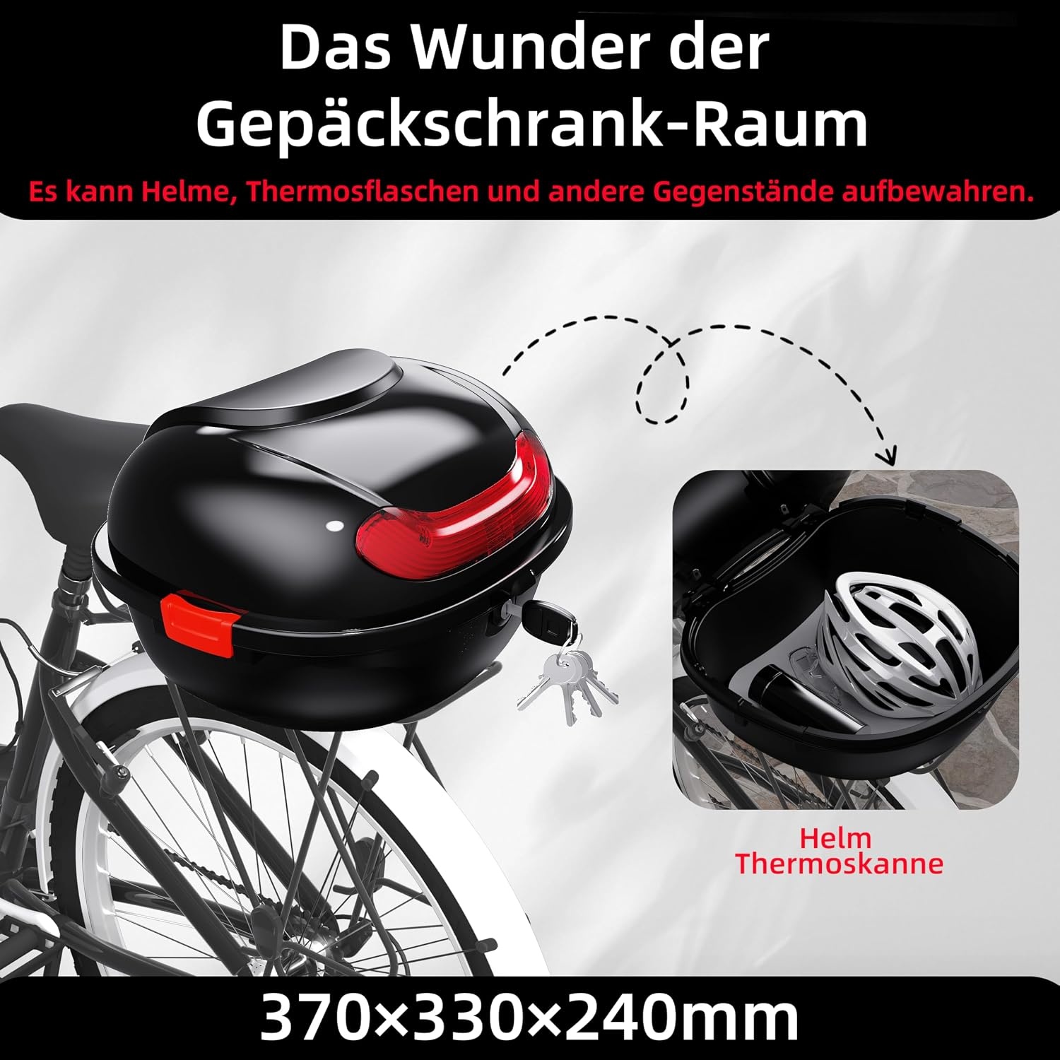 Fietskoffer Zwart 22L - Waterdicht & Afsluitbaar - 30% Korting