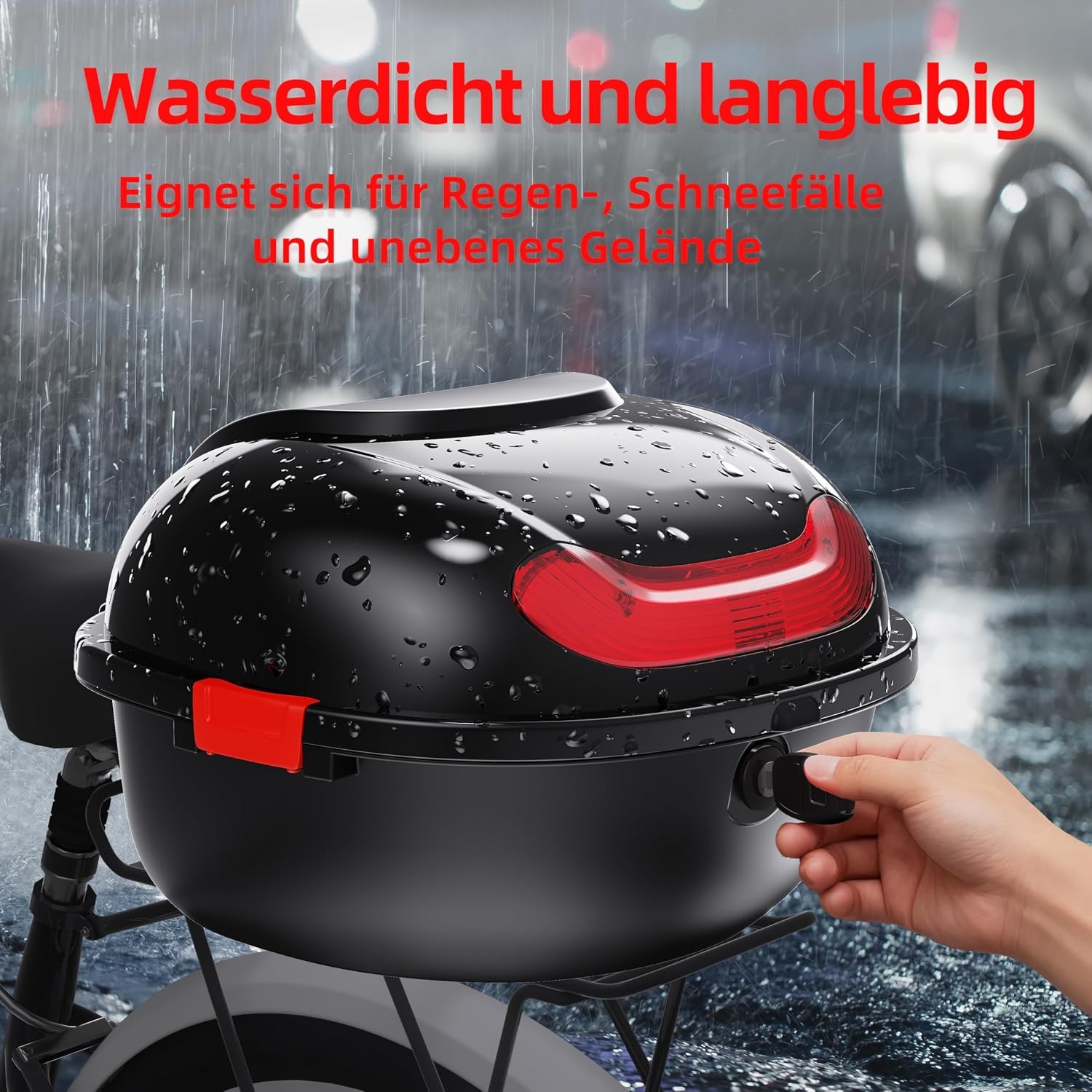 Fietskoffer Zwart 22L - Waterdicht & Afsluitbaar - 30% Korting