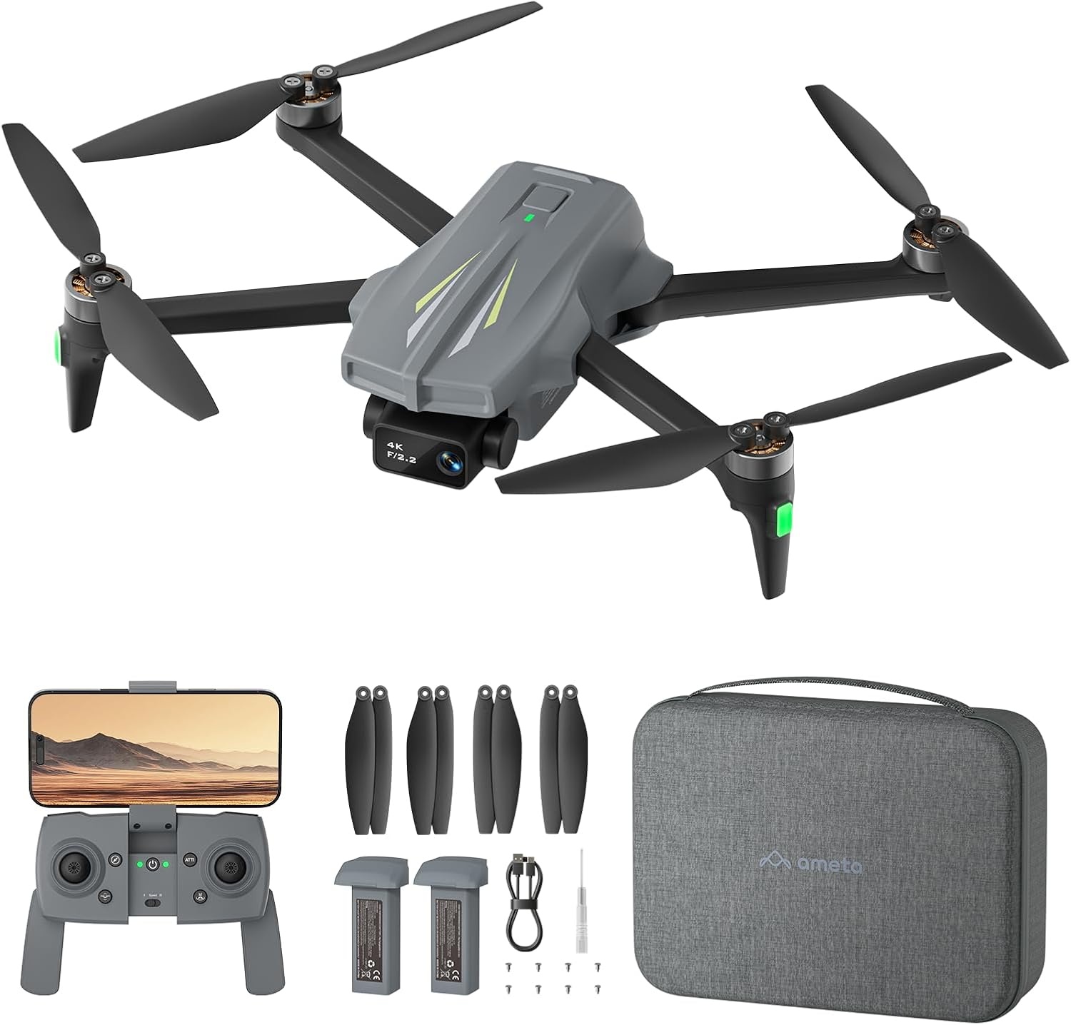 4K GPS Drone met 50 Min Vliegtijd | Kinderen & Volwassenen | <249g | 34% Korting