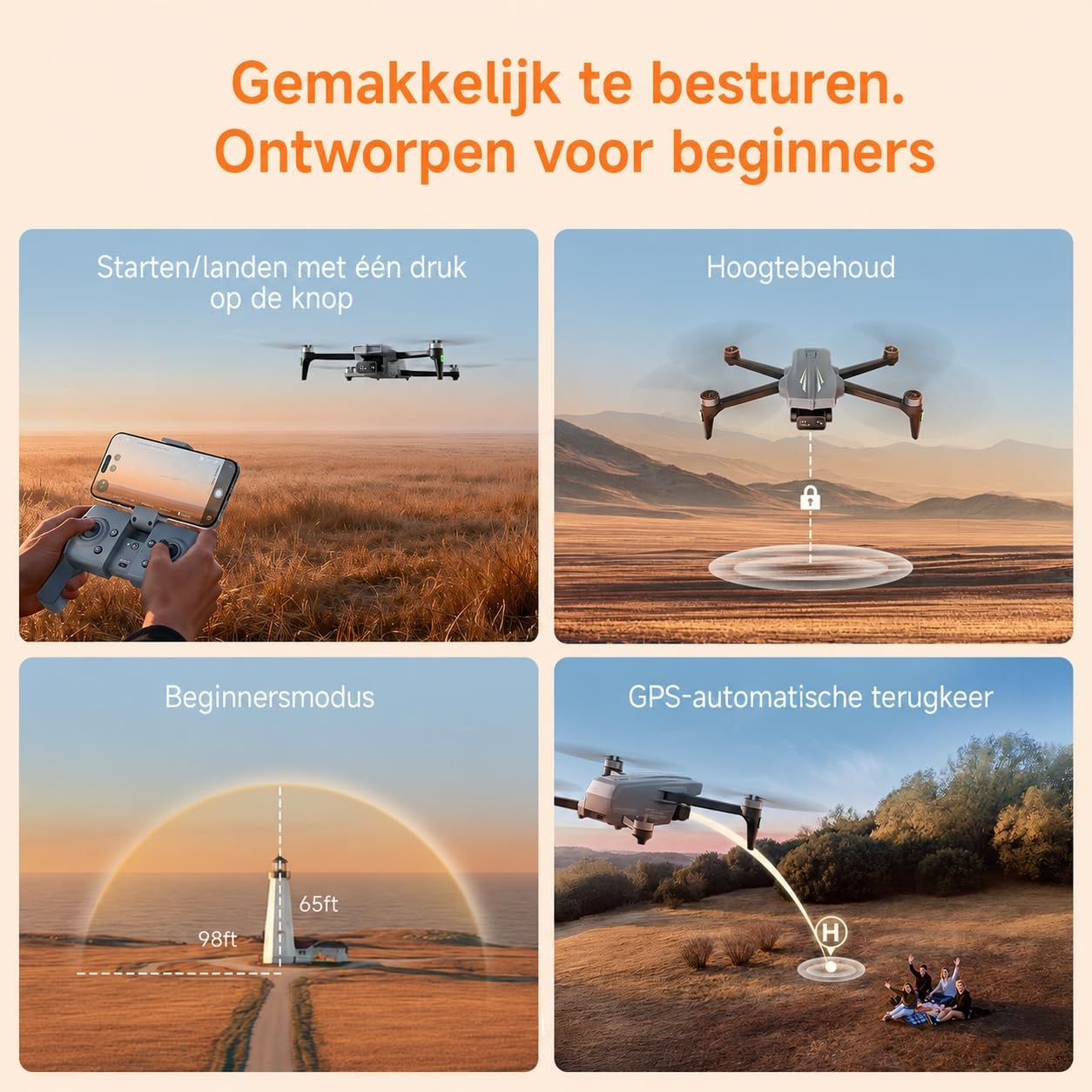 4K GPS Drone met 50 Min Vliegtijd - Nu met 41% Korting!