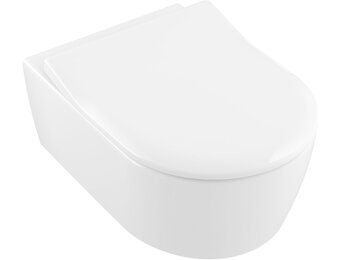 WC-bril Avento D-vorm Steenwit Mat Softclose Afneembaar Duroplast 35% Korting
