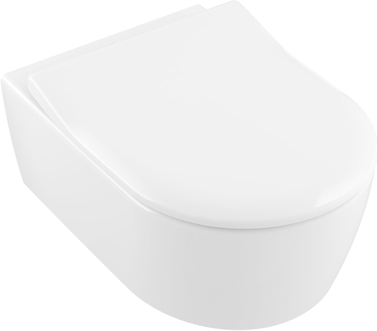 WC-bril Avento D-vorm Steenwit Mat Softclose Afneembaar Duroplast 35% Korting