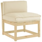 VidaXL Kussen Oxford Stof Beige 80x40x12 cm - 33% Korting