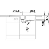 Enkele RVS Keukenspoelbak 60cm | Gesatineerd | Omkeerbaar | 35% Korting