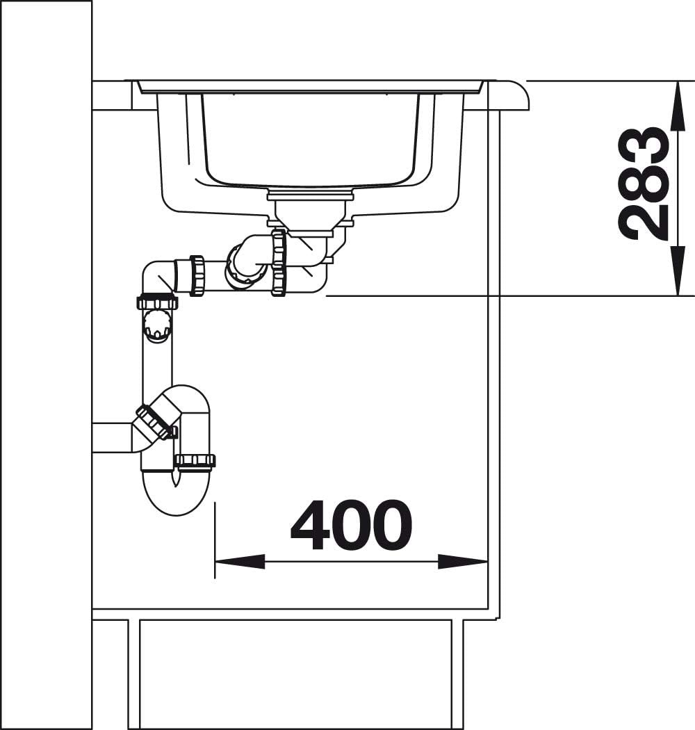 Enkele RVS Keukenspoelbak 60cm | Gesatineerd | Omkeerbaar | 35% Korting