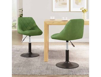 Eetkamerstoelen Draaibaar Fluweel Lichtgroen (2 stuks, 41% korting)