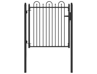 vidaXL Hekpoort DRONTEN Zwart 100x100cm Metaal - 34% Korting!