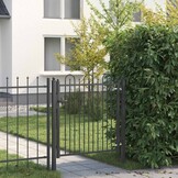 vidaXL Hekpoort DRONTEN Zwart 100x100cm Metaal - 34% Korting!