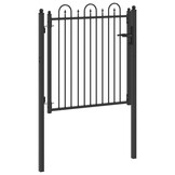 vidaXL Hekpoort DRONTEN Zwart 100x100cm Metaal - 34% Korting!