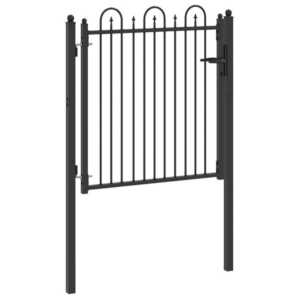 vidaXL Hekpoort DRONTEN Zwart 100x100cm Metaal - 34% Korting!