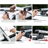 Universele Dakdragerset voor SUV 132cm Zwart/Zilver (33% Korting)