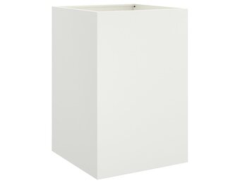 Plantenbak Staal Wit 52x48x75 cm - 34% Korting