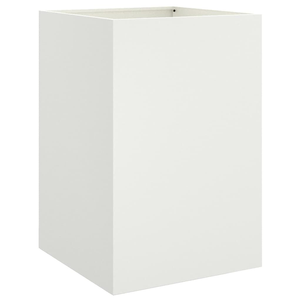 Plantenbak Staal Wit 52x48x75 cm - 34% Korting