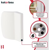 Balkondeursnapper Universele Greepschelp Wit - 37% Korting