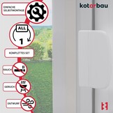 Balkondeursnapper Universele Greepschelp Wit - 37% Korting