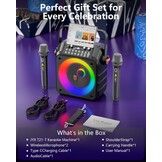 Draagbare Karaoke Partybox met 2 Microfoons - 34% Korting