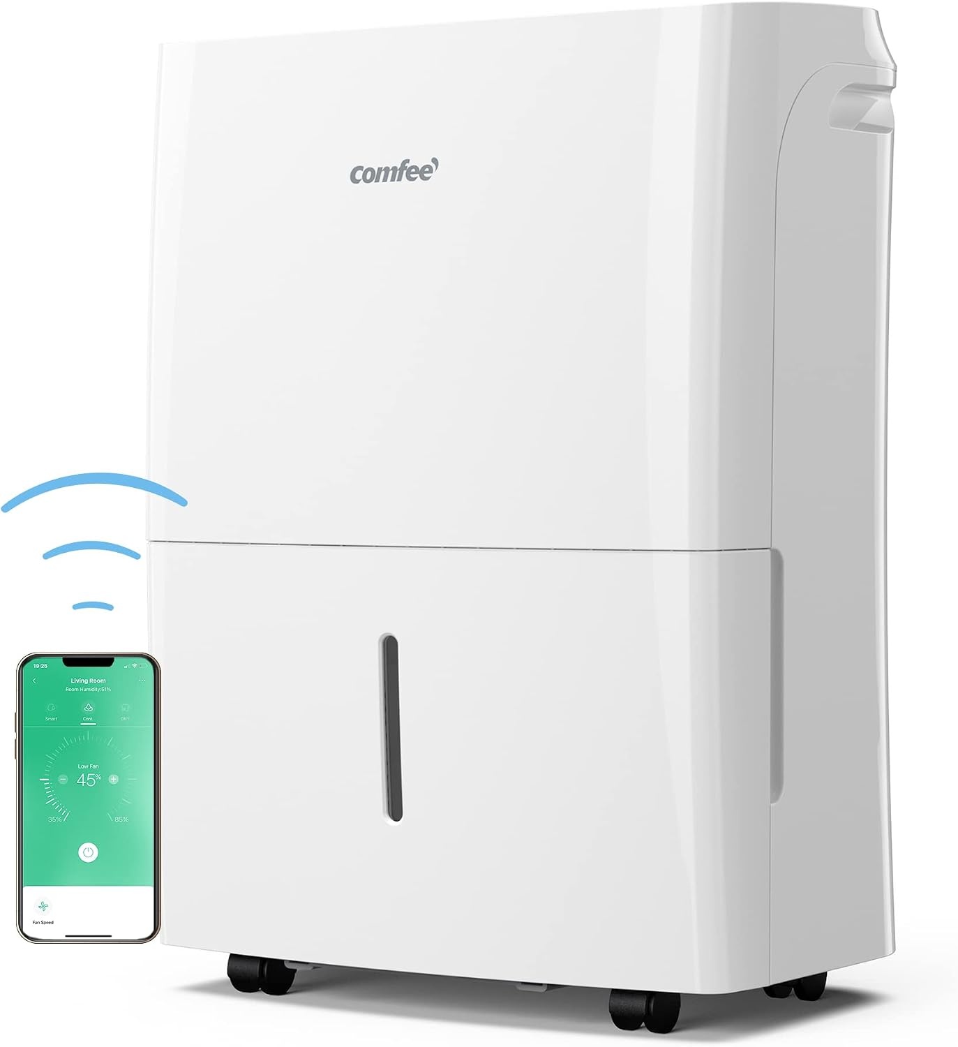 Luchtontvochtiger 16L/dag tot 32m² met App-bediening | 35% Korting