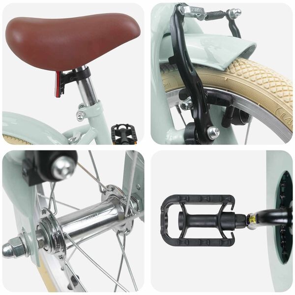 Kinderfiets 14 inch Lichtgroen - 35% Korting