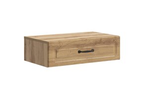 Wandmontage Zijtafel 59 cm met 33% Korting - Bewerkt Hout