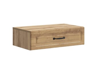 Wandmontage Zijtafel 59 cm met 33% Korting - Bewerkt Hout