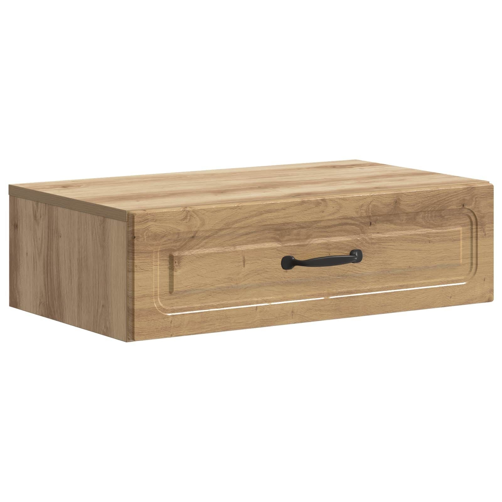 Wandmontage Zijtafel 59 cm met 33% Korting - Bewerkt Hout