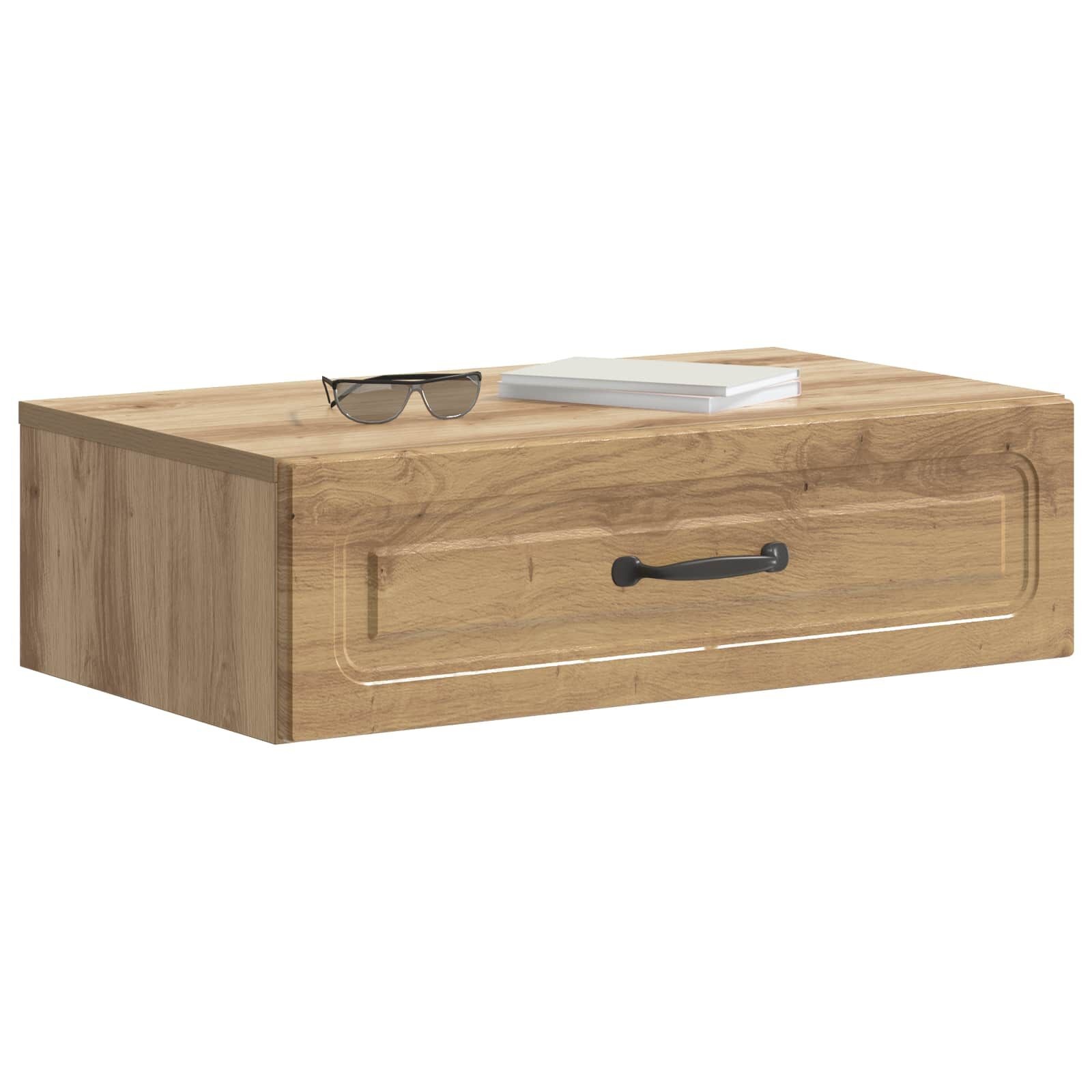 Wandmontage Zijtafel 59 cm met 33% Korting - Bewerkt Hout