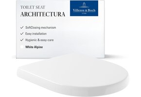 Villeroy & Boch Architectura D-vorm Toiletbril Wit (34% Korting)