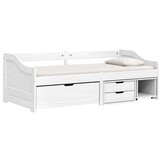 Wit Grenenhouten Slaapbank IRUN (90x200 cm) - 59% Korting