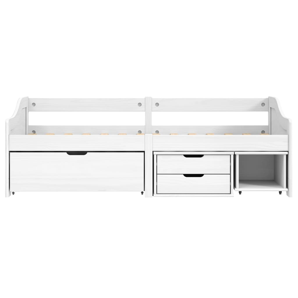 Wit Grenenhouten Slaapbank IRUN (90x200 cm) - 59% Korting