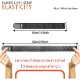 Elastische Klittenband Bindstrips 30 cm Antislip Siliconen Zwart 8 Stuks Herbruikbaar