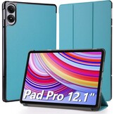Beschermhoes voor Xiaomi Redmi Pad Pro/Poco Pad 12,1 inch | Ultradun Leer met Standaardfunctie & Magnetische Sluiting - Donkerblauw