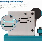 DIN-rail snijder dubbele groef | 34% korting | Messcherp