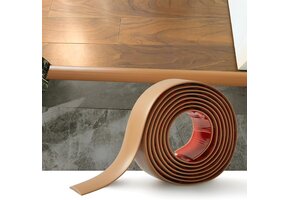 Zelfklevende Overgangsstrip PVC Lichtbruin (37% Korting) - 5cm x 1.2M