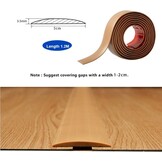 Zelfklevende Overgangsstrip PVC Lichtbruin (37% Korting) - 5cm x 1.2M
