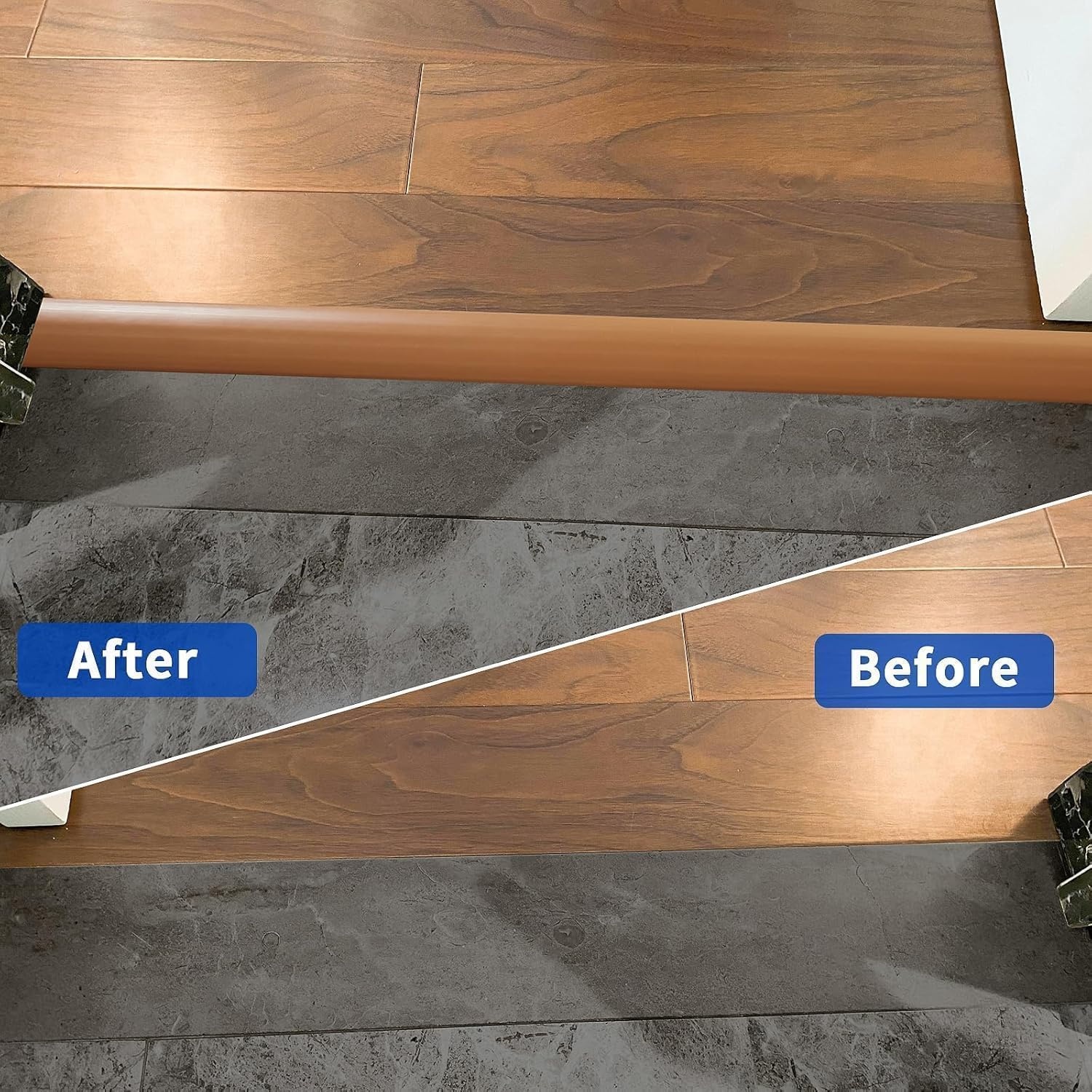 Zelfklevende Overgangsstrip PVC Lichtbruin (37% Korting) - 5cm x 1.2M
