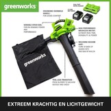 Accu Bladblazer & Bladzuiger 48V (2x 24V) - 30% Korting!
