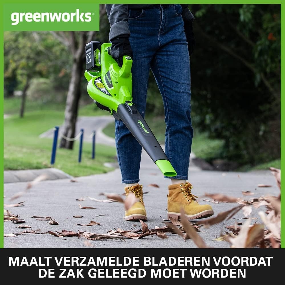 Accu Bladblazer & Bladzuiger 48V (2x 24V) - 30% Korting!