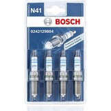 Bosch Bougie Iridium 0242129804 (Set van 4) - Geschikt voor Motorfietsen - 33% Korting