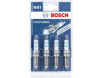 Bosch Bougie Iridium 0242129804 (Set van 4) - Geschikt voor Motorfietsen - 33% Korting