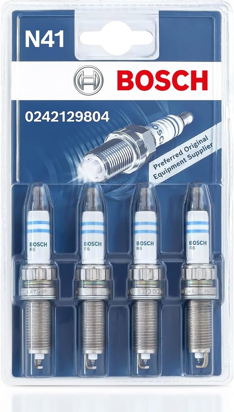 Bosch Bougie Iridium 0242129804 (Set van 4) - Geschikt voor Motorfietsen - 33% Korting