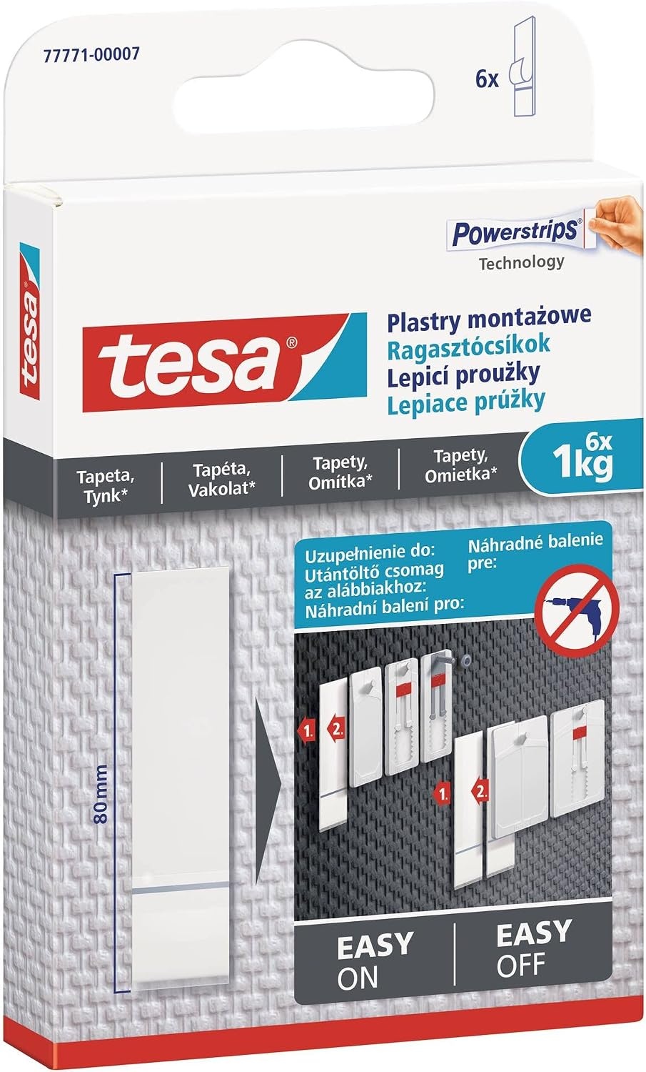 tesa Navulstrips voor Behang & Pleisterwerk 1kg (6 stuks) - 48% Korting