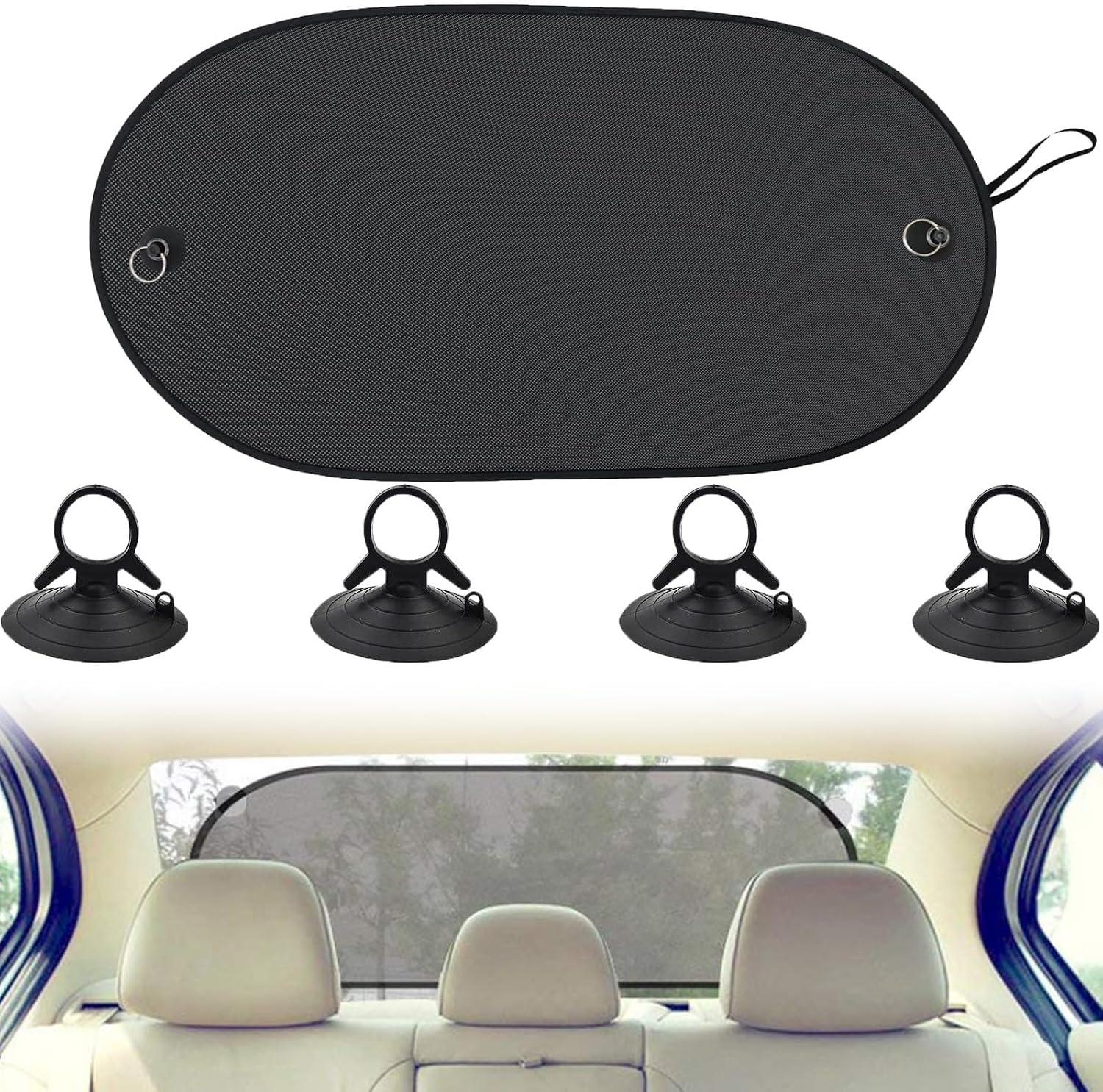 Universeel Zonnescherm Auto Achterruit 100x50cm | UV-Bescherming | 45% Korting